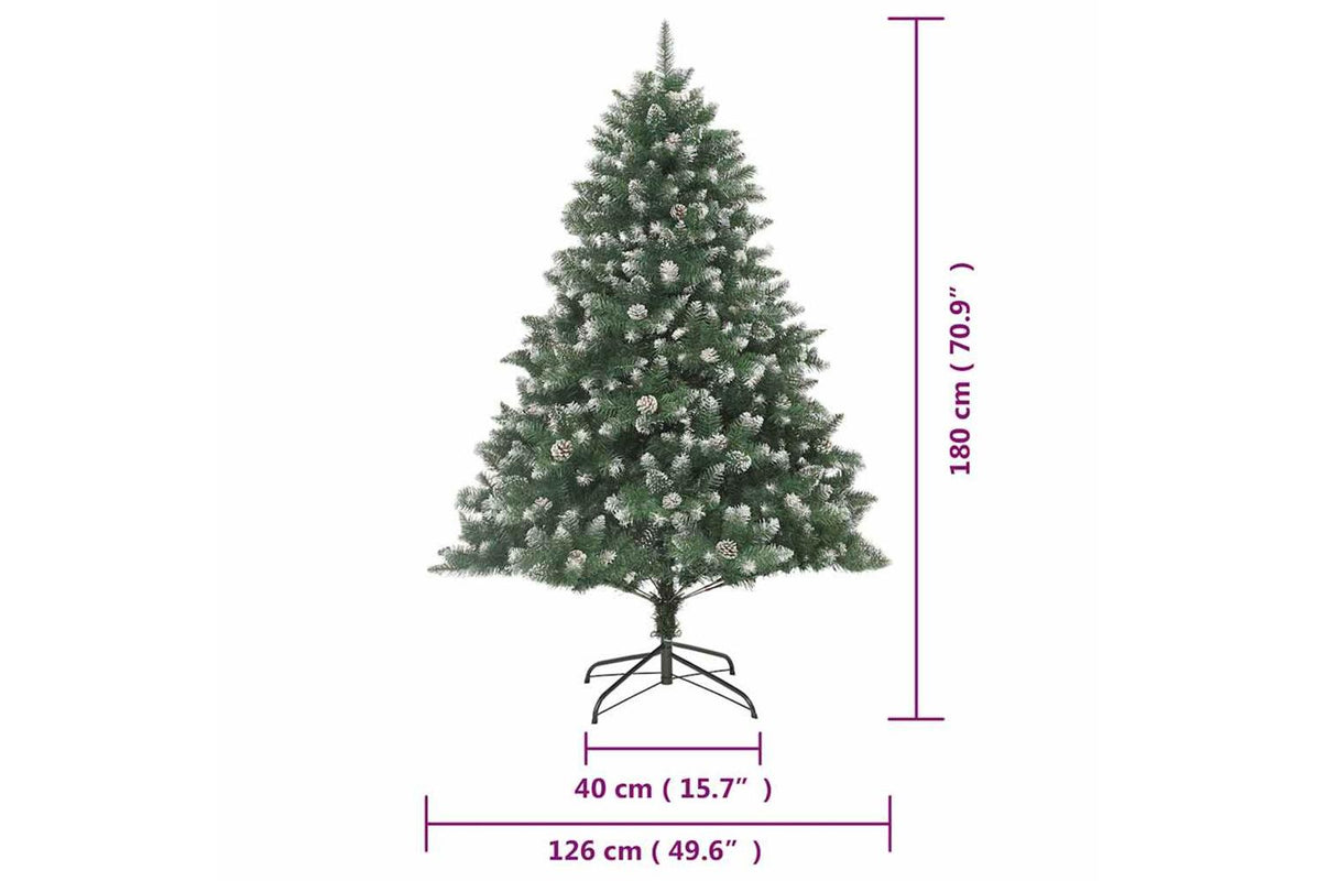 Vidaxl Artificial Christmas Tree With Stand 180 Cm Pvc-9