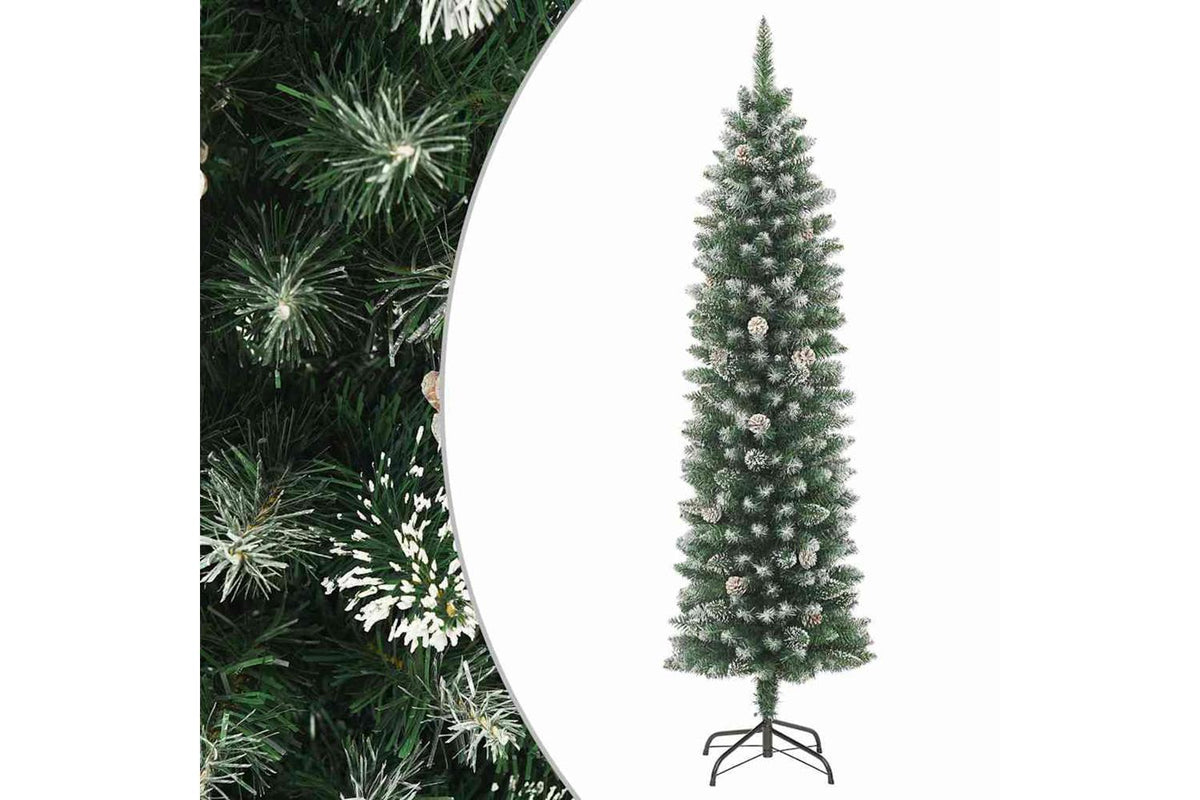 Vidaxl Artificial Slim Christmas Tree With Stand 120 Cm Pvc