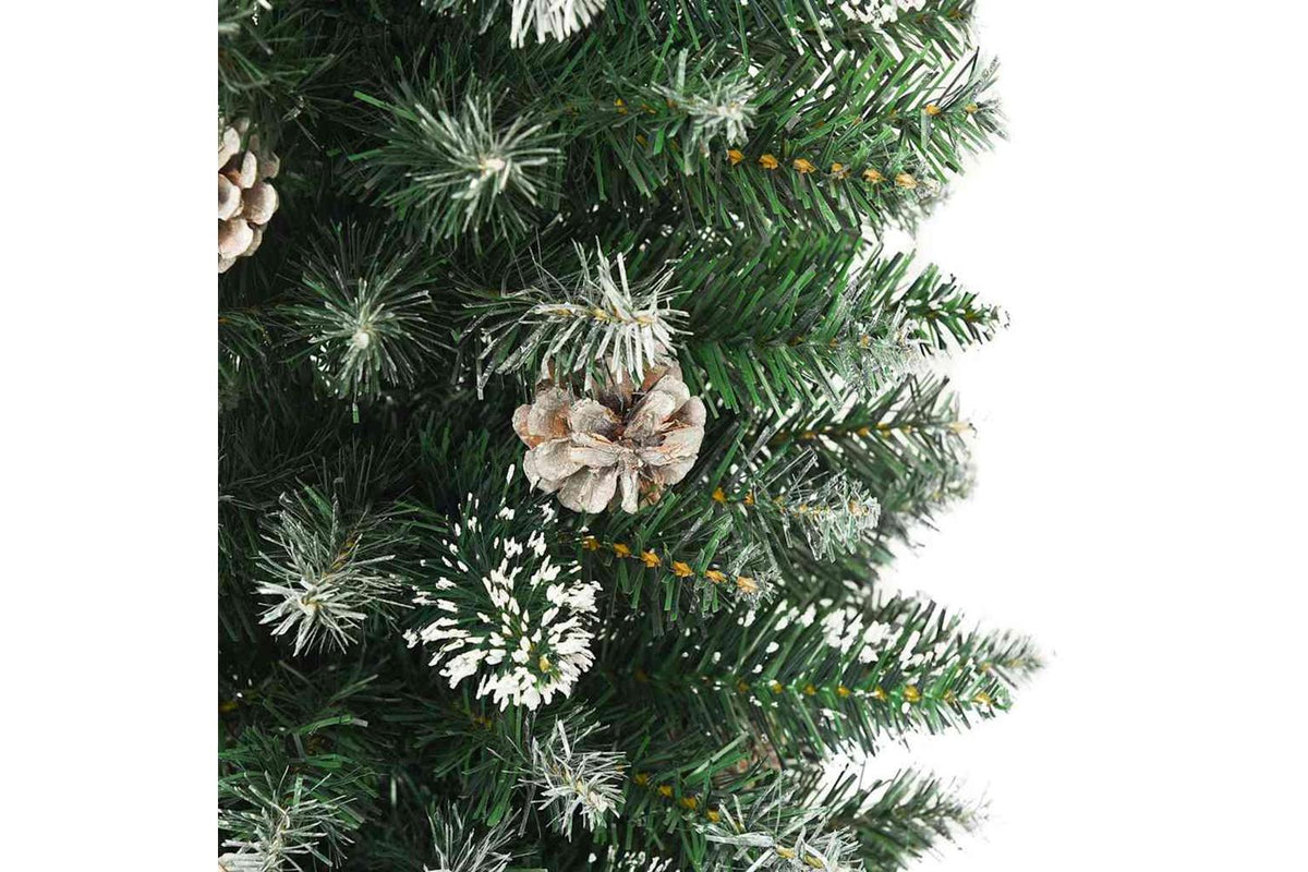 Vidaxl Artificial Slim Christmas Tree With Stand 210 Cm Pvc-4
