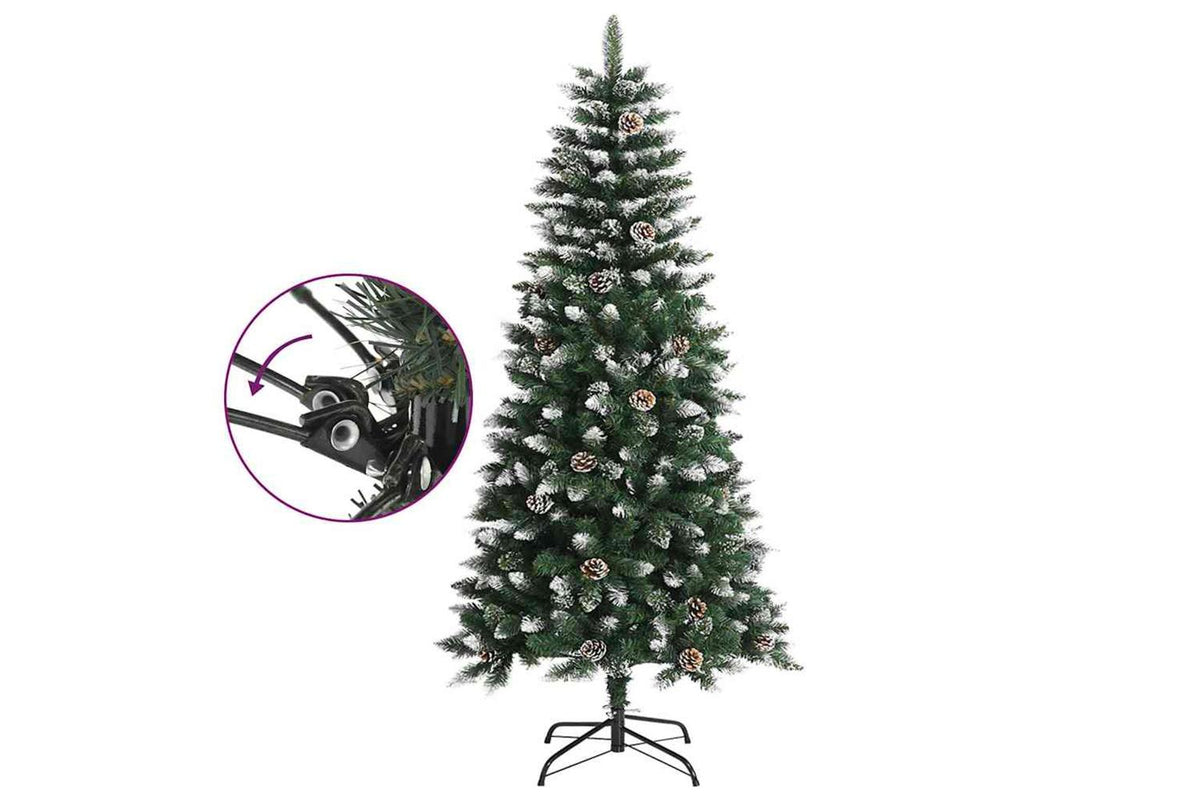 Vidaxl Artificial Christmas Tree With Stand Green 120 Cm Pvc-7