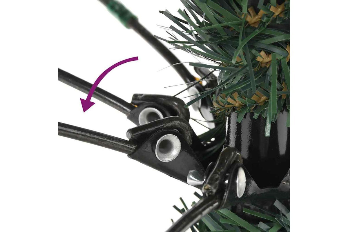 Vidaxl Artificial Christmas Tree With Stand Green 120 Cm Pvc-8