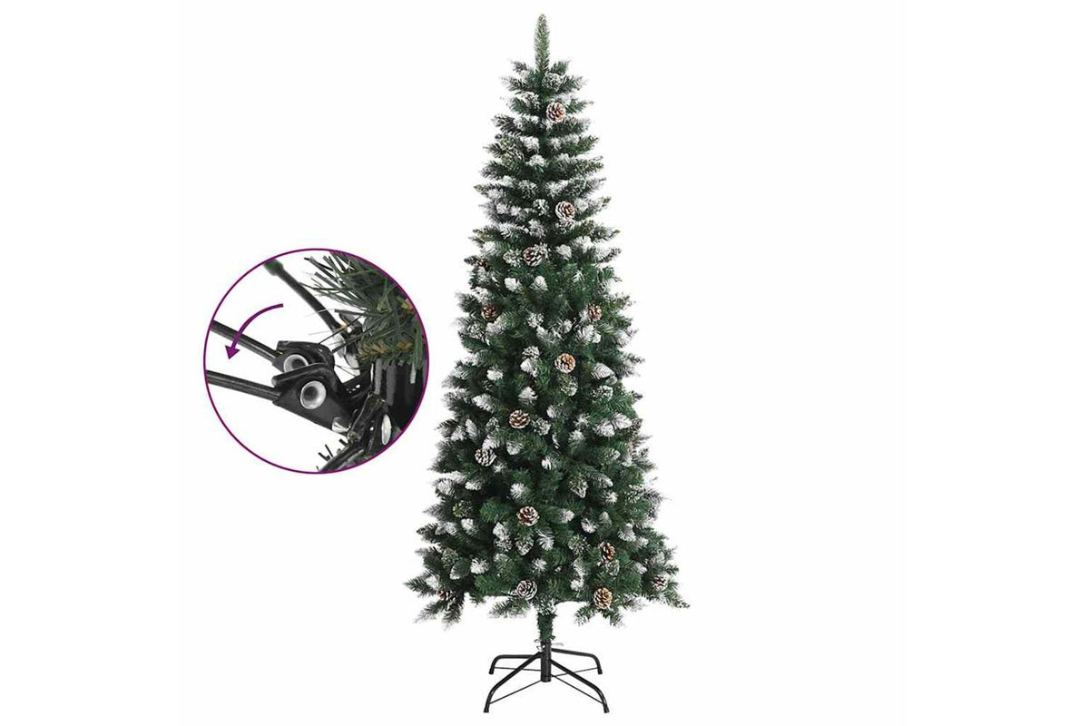 Vidaxl Artificial Christmas Tree With Stand Green 180 Cm Pvc-7