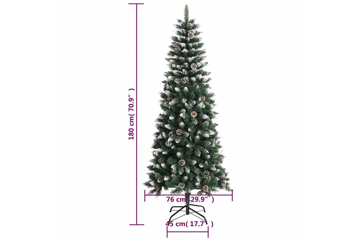 Vidaxl Artificial Christmas Tree With Stand Green 180 Cm Pvc-9