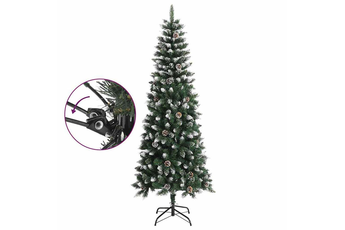 Vidaxl Artificial Christmas Tree With Stand Green 240 Cm Pvc-7