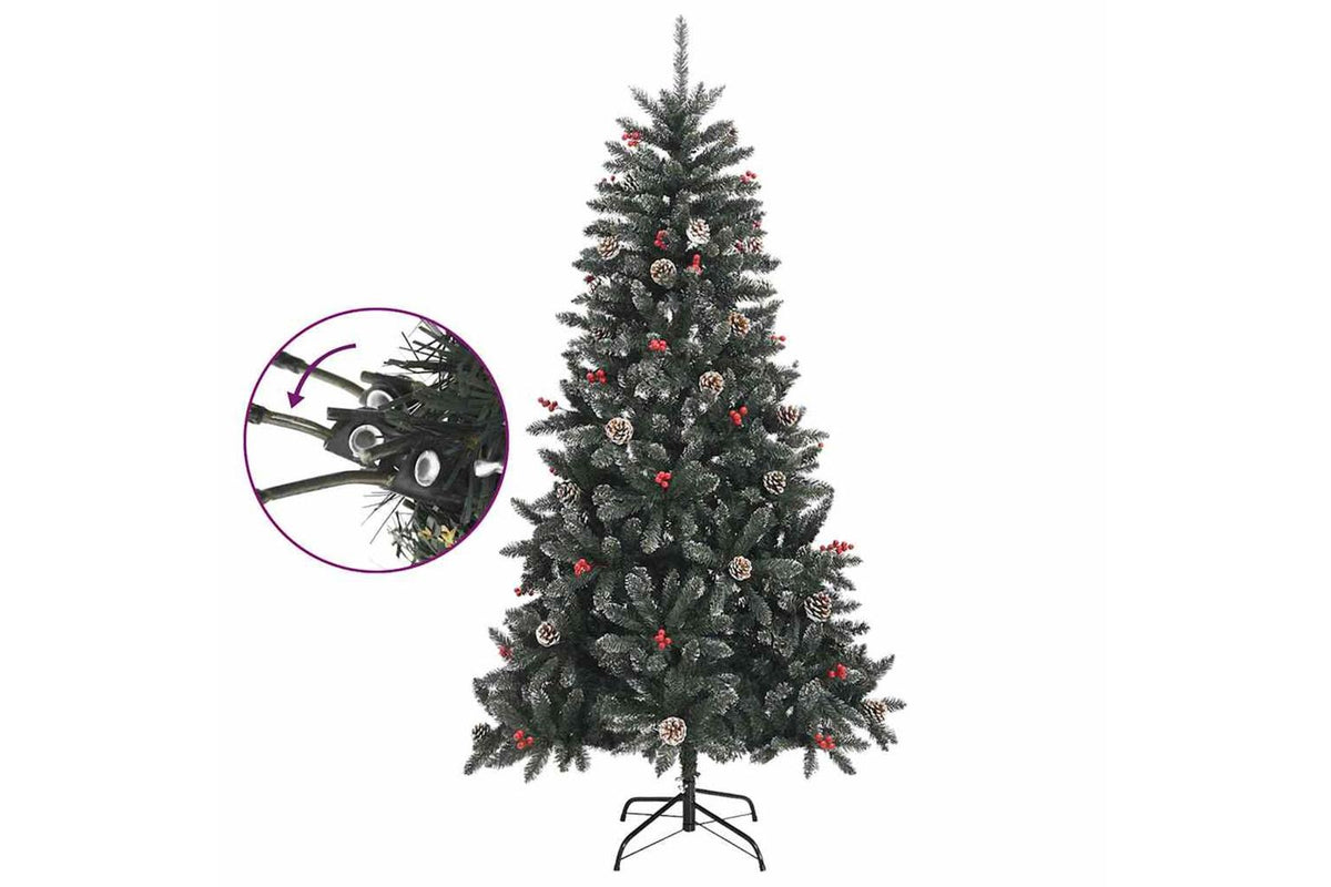 Vidaxl Artificial Christmas Tree With Stand Green 180 Cm Pvc-7