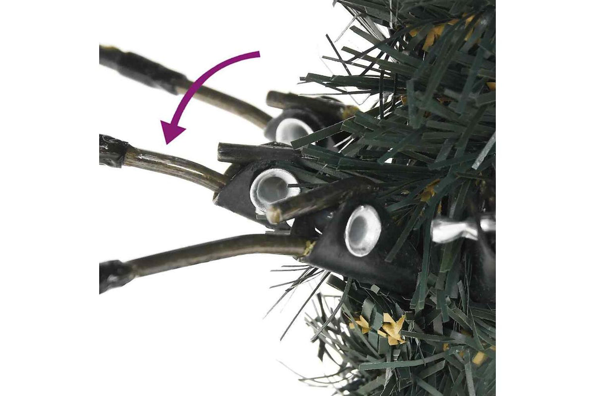Vidaxl Artificial Christmas Tree With Stand Green 210 Cm Pvc-8