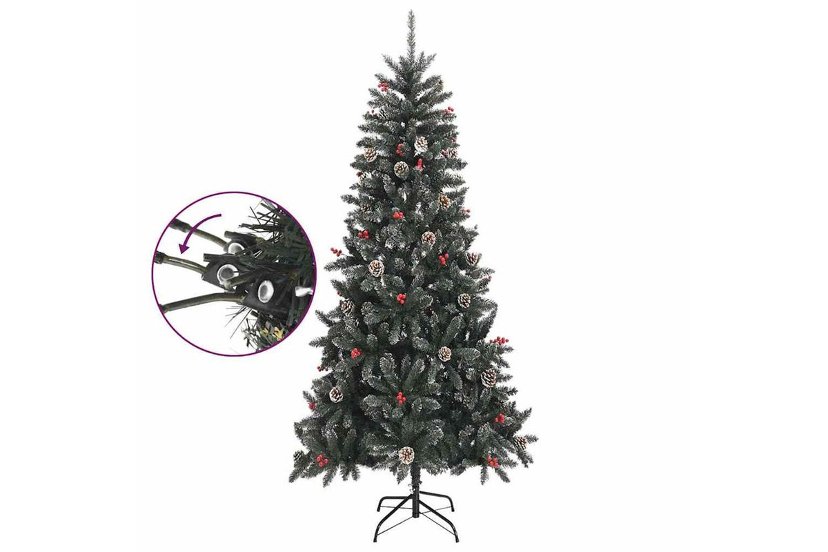 Vidaxl Artificial Christmas Tree With Stand Green 240 Cm Pvc-7