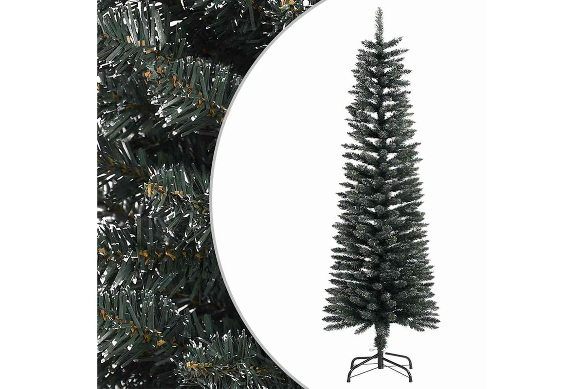 Vidaxl Artificial Slim Christmas Tree With Stand Green 150 Cm Pvc