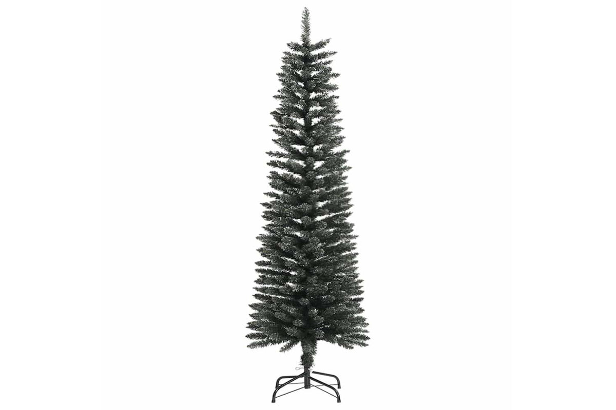 Vidaxl Artificial Slim Christmas Tree With Stand Green 150 Cm Pvc-3
