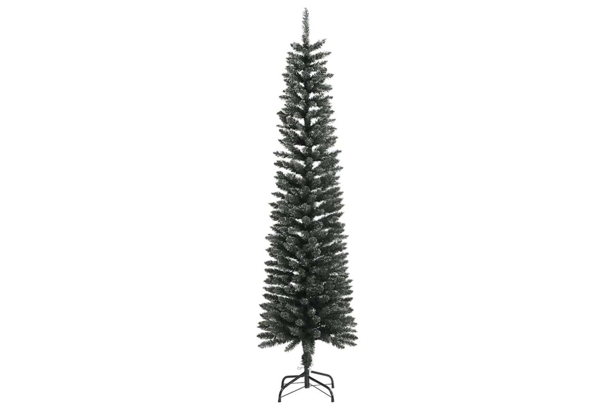 Vidaxl Artificial Slim Christmas Tree With Stand Green 180 Cm Pvc-3