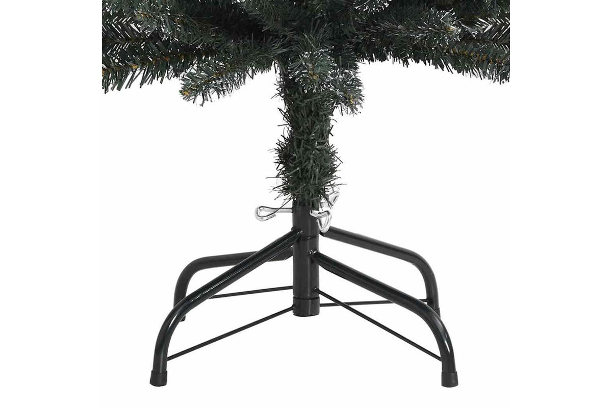 Vidaxl Artificial Slim Christmas Tree With Stand Green 210 Cm Pvc-4