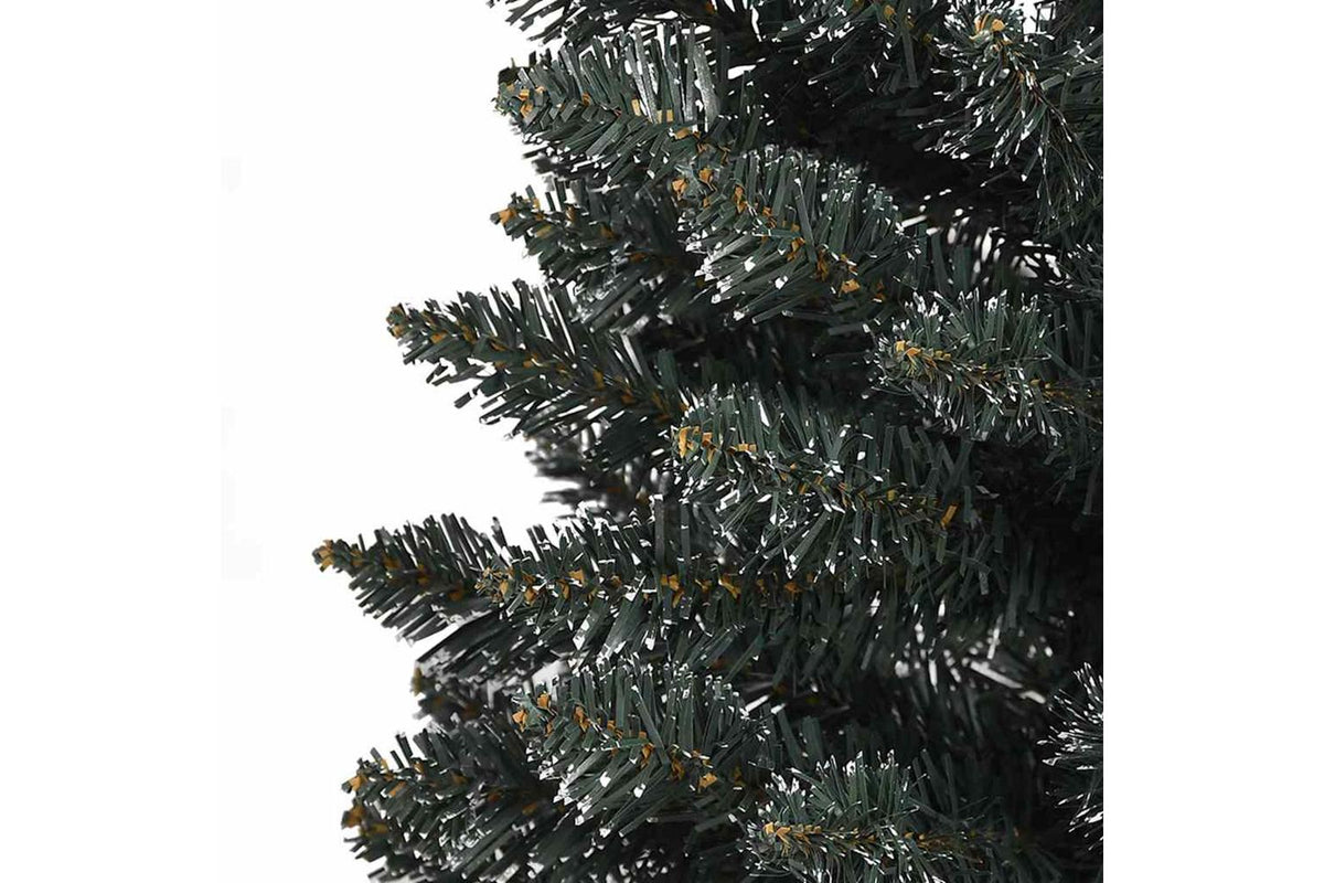 Vidaxl Artificial Slim Christmas Tree With Stand Green 240 Cm Pvc-5