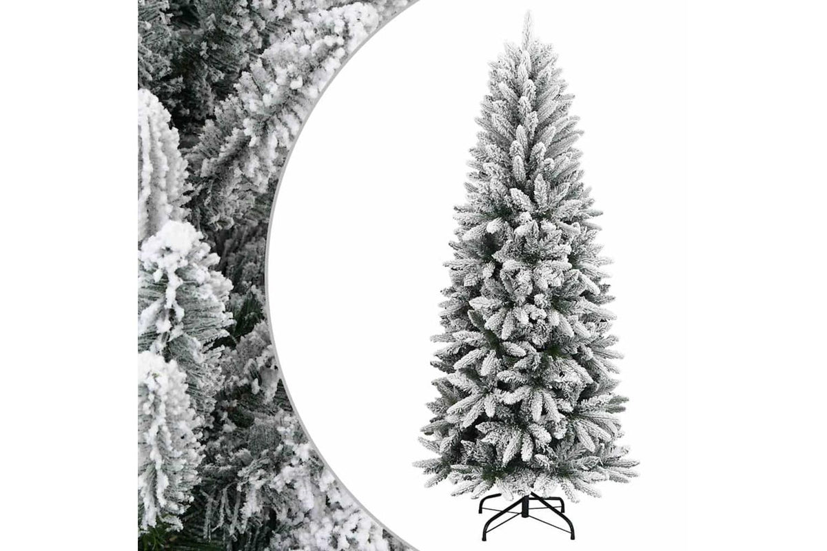 Vidaxl Artificial Christmas Tree With Flocked Snow 180 Cm Pvc