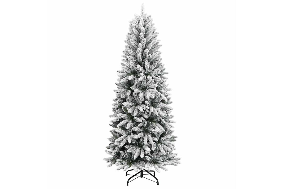 Vidaxl Artificial Christmas Tree With Flocked Snow 180 Cm Pvc-2