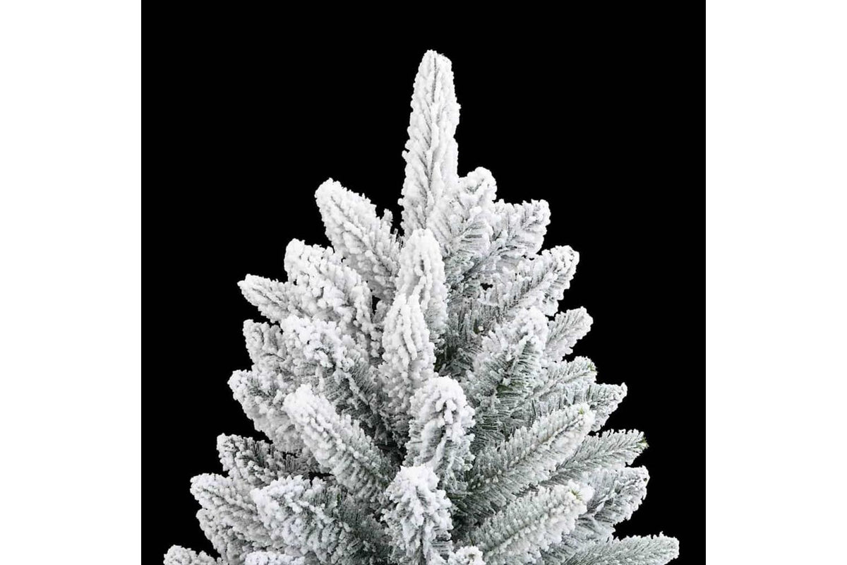 Vidaxl Artificial Christmas Tree With Flocked Snow 210 Cm Pvc-3