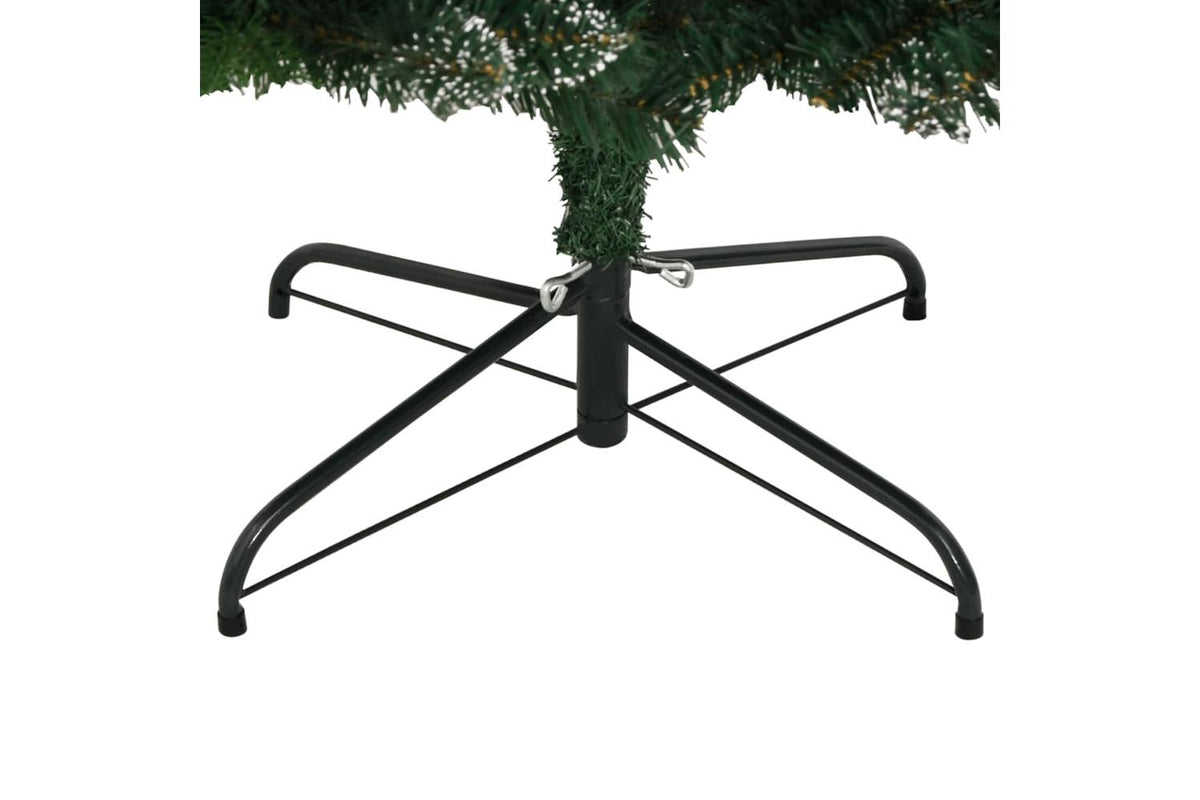 Vidaxl Artificial Hinged Christmas Tree With Red Berries 180 Cm-5