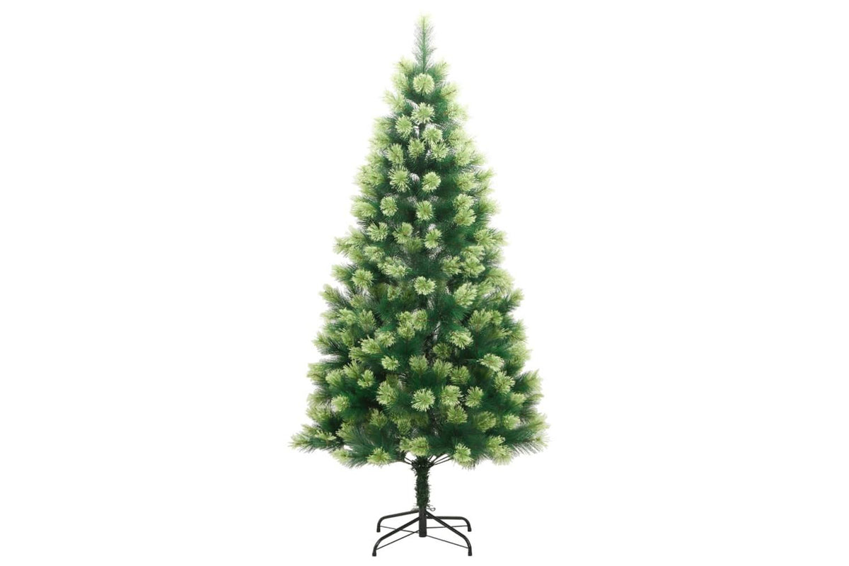 Vidaxl Artificial Hinged Christmas Tree With Stand 240 Cm-2