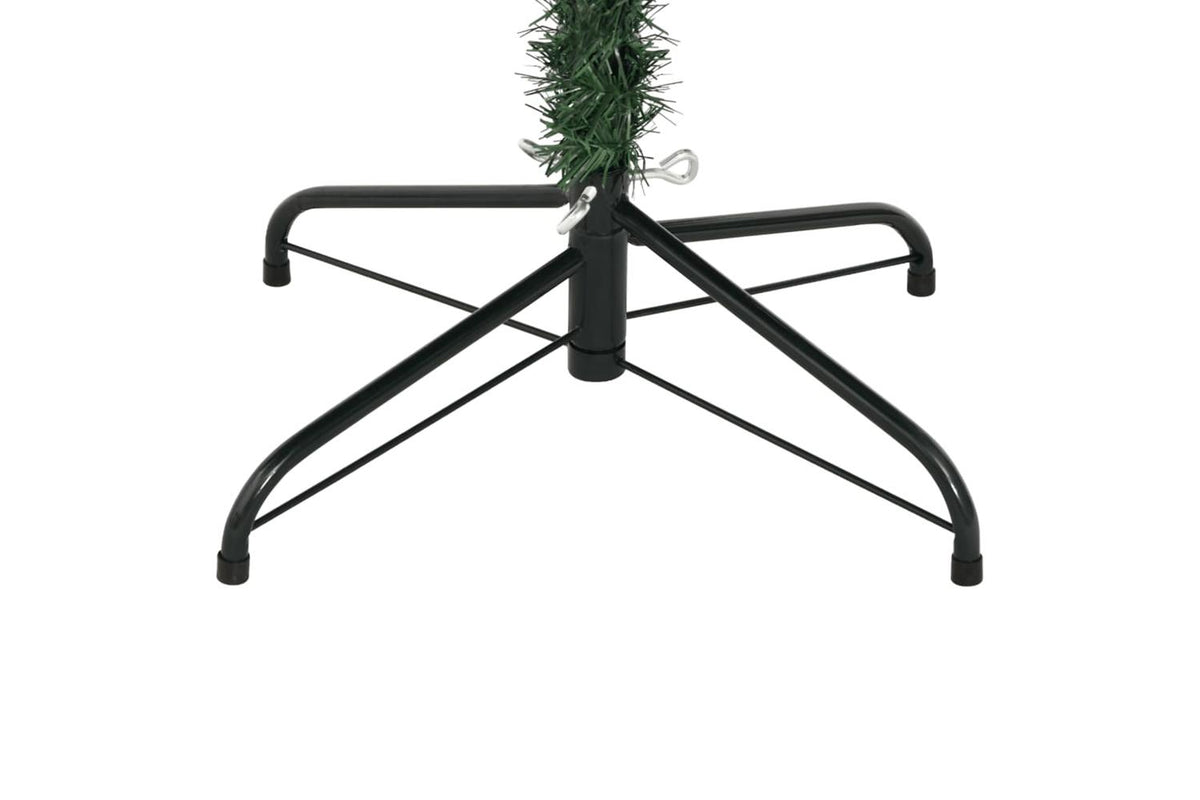 Vidaxl Artificial Hinged Christmas Tree With Flocked Snow 240 Cm-5
