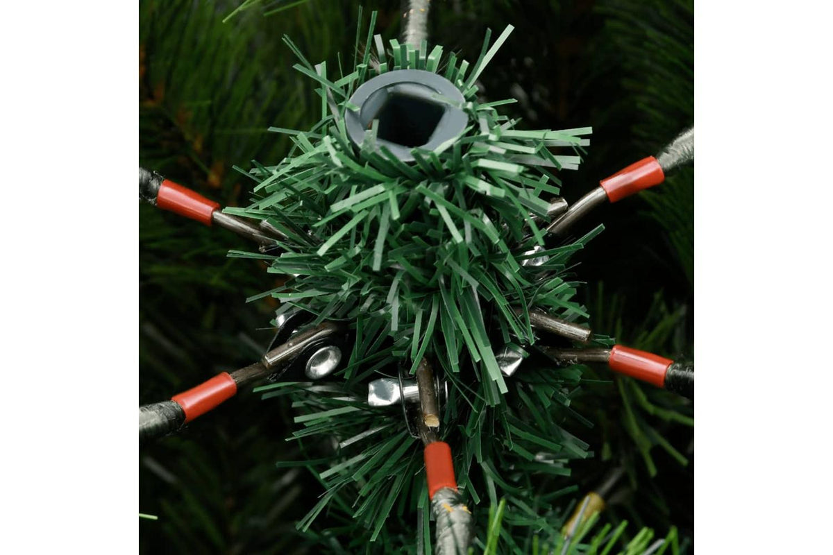 Vidaxl Artificial Hinged Christmas Tree With Flocked Snow 240 Cm-6