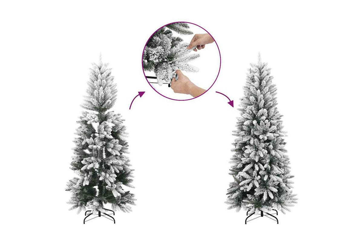Vidaxl Artificial Christmas Tree With Flocked Snow 150 Cm-7