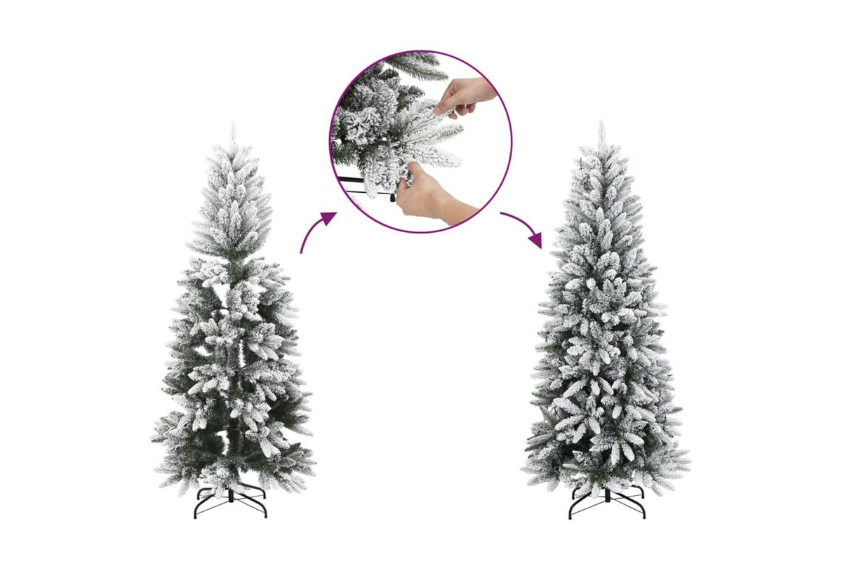 Vidaxl Artificial Christmas Tree With Flocked Snow 210 Cm-7