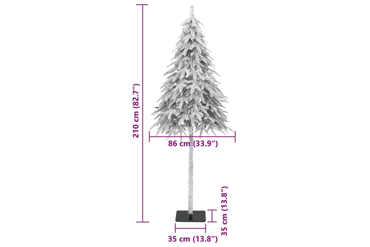 Vidaxl Artificial Christmas Tree With Flocked Snow 210 Cm-8