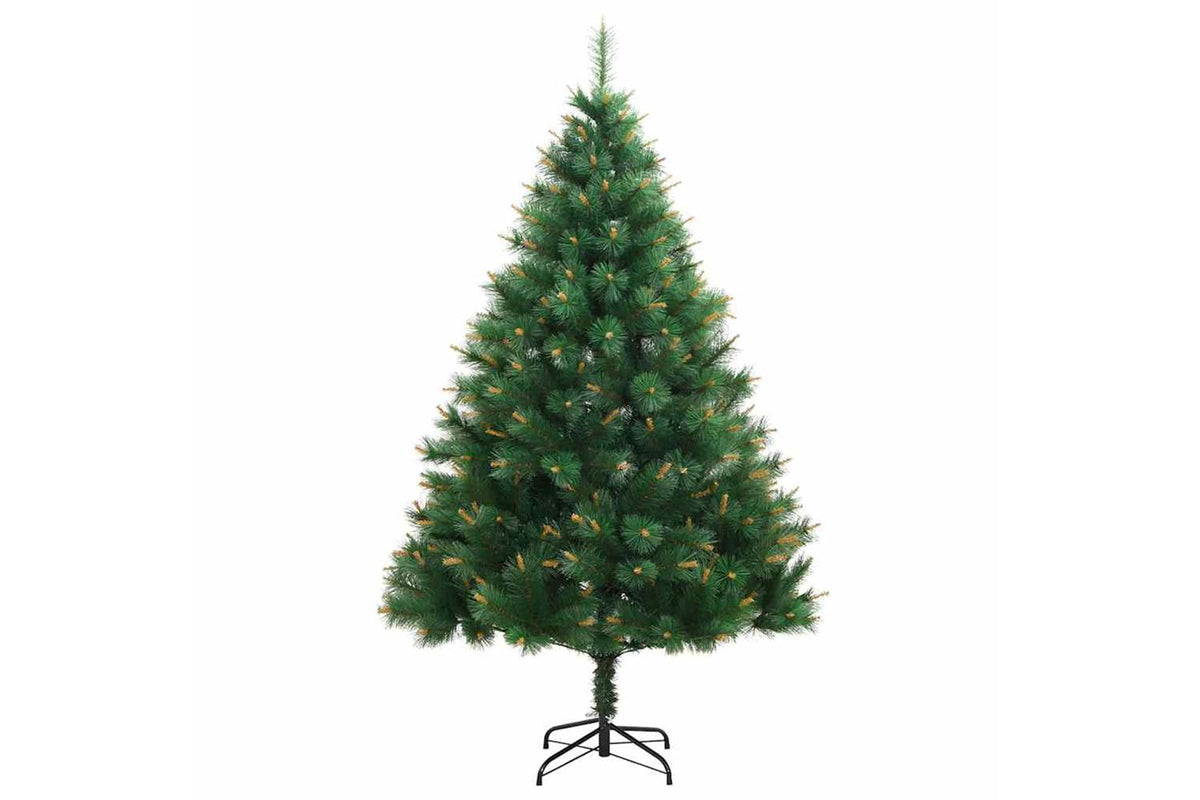Vidaxl Artificial Hinged Christmas Tree With Stand 180 Cm-2