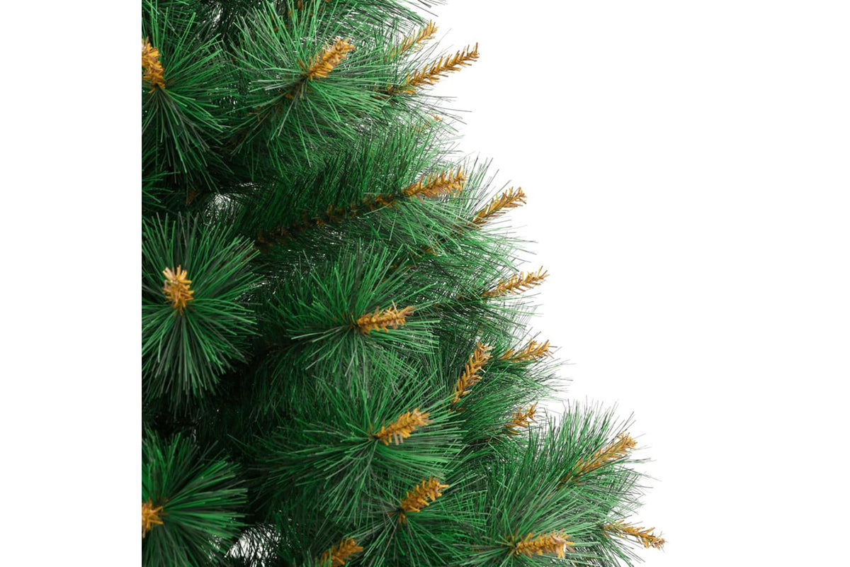 Vidaxl Artificial Hinged Christmas Tree With Stand 210 Cm-4