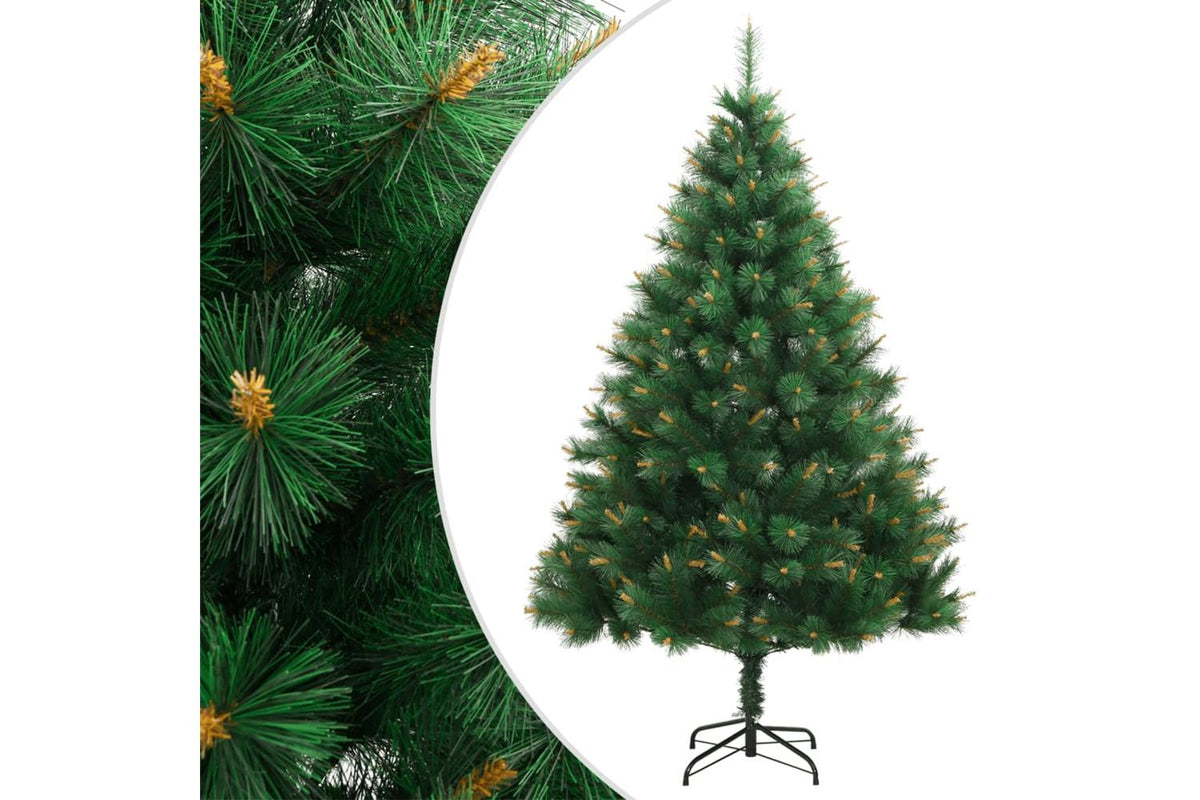 Vidaxl Artificial Hinged Christmas Tree With Stand 240 Cm
