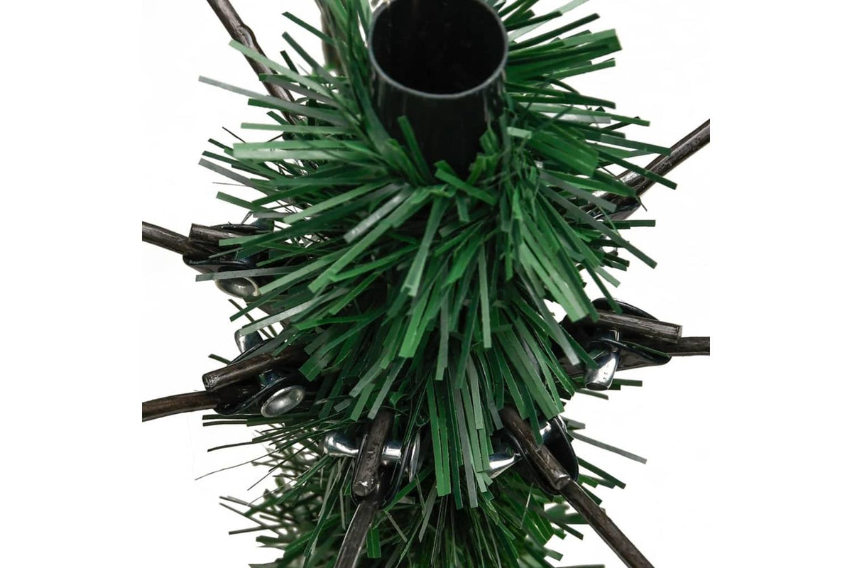 Vidaxl Artificial Hinged Christmas Tree With Stand 240 Cm-6