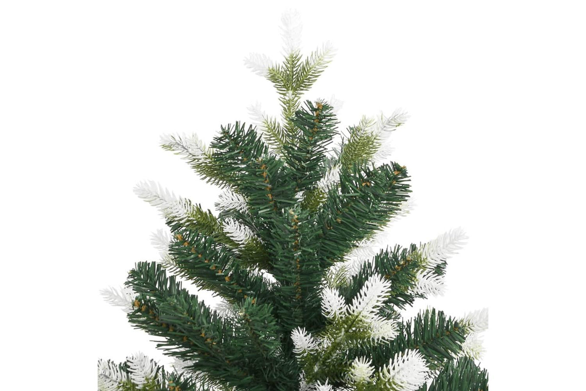 Vidaxl Artificial Hinged Christmas Tree With Flocked Snow 180 Cm-4