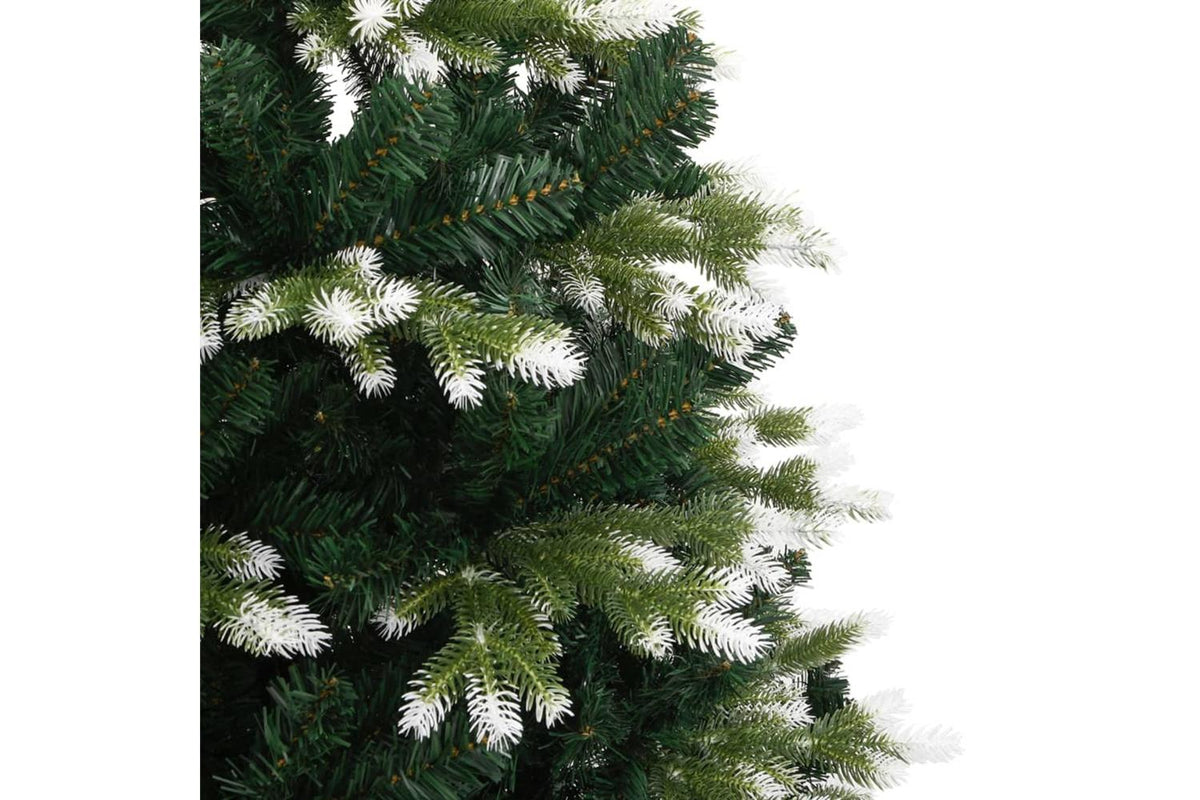 Vidaxl Artificial Hinged Christmas Tree With Flocked Snow 240 Cm-3
