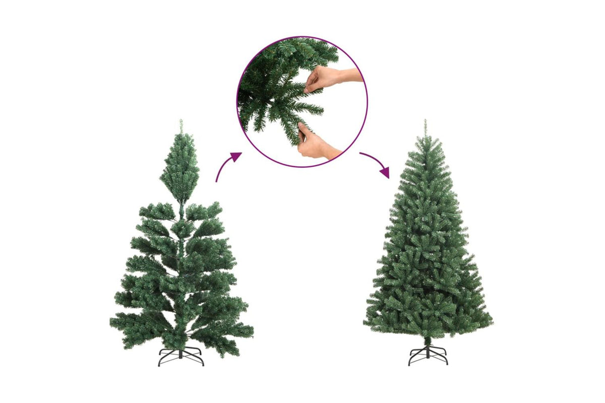 Vidaxl Artificial Hinged Christmas Tree With Stand 120 Cm-7