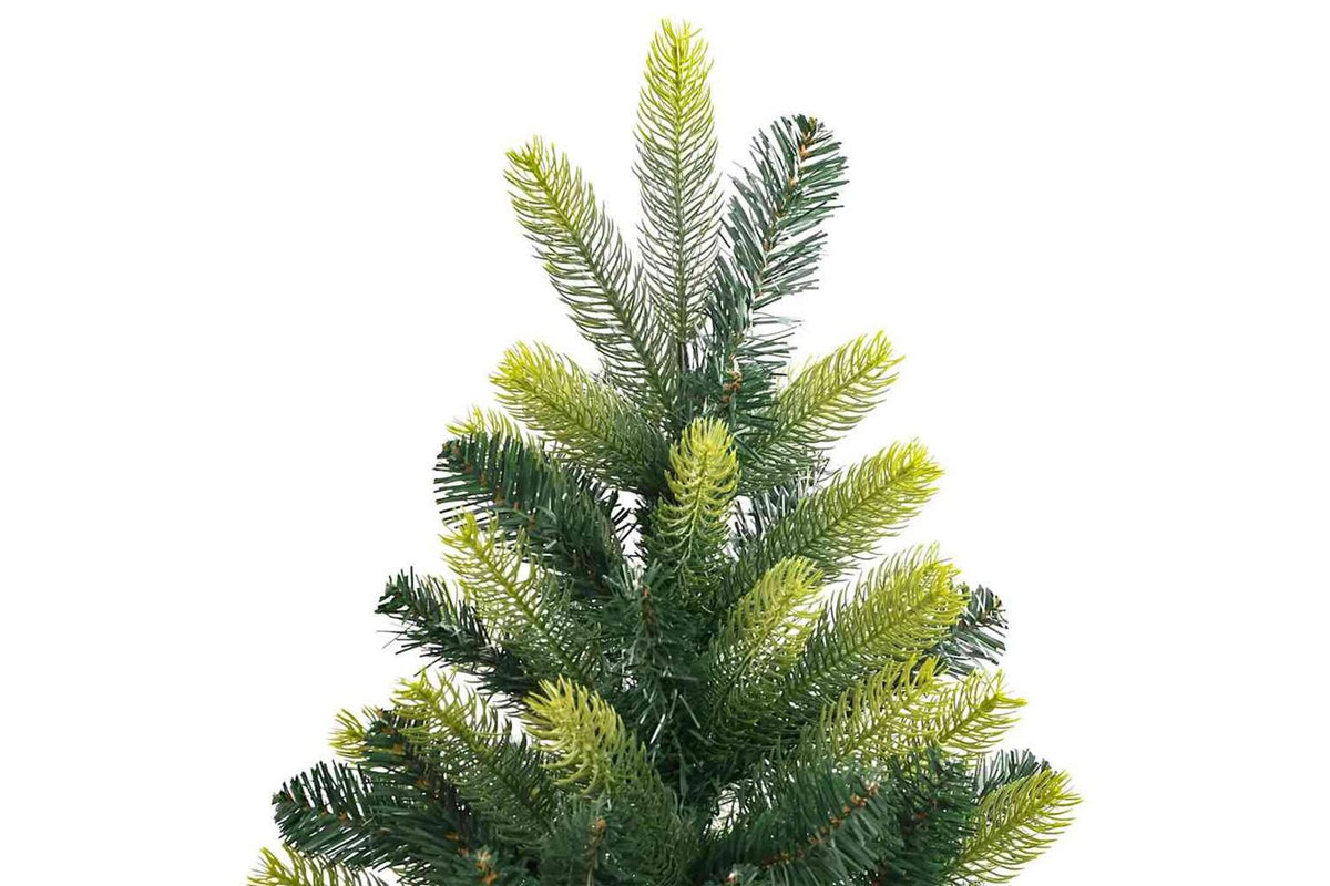 Vidaxl Artificial Hinged Christmas Tree With Stand 210 Cm-3