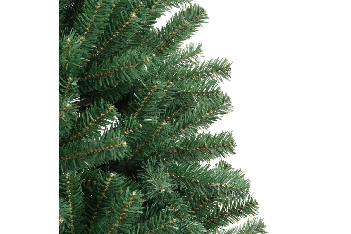 Vidaxl Artificial Hinged Christmas Tree With Stand Green 210 Cm-5