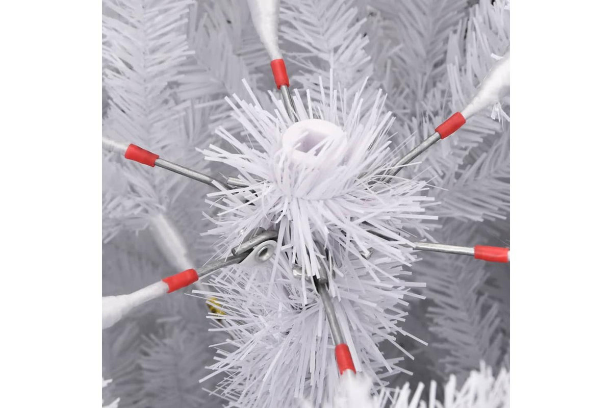 Vidaxl Artificial Hinged Christmas Tree With Flocked Snow 180 Cm-6