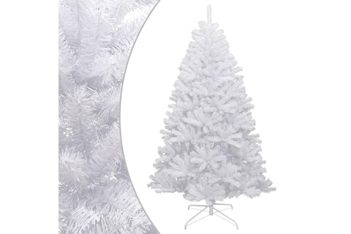 Vidaxl Artificial Hinged Christmas Tree With Flocked Snow 210 Cm