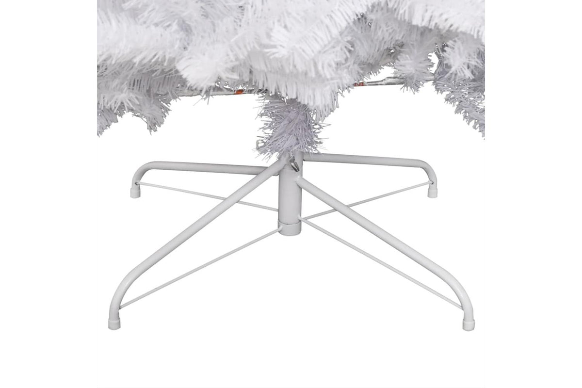 Vidaxl Artificial Hinged Christmas Tree With Flocked Snow 210 Cm-3