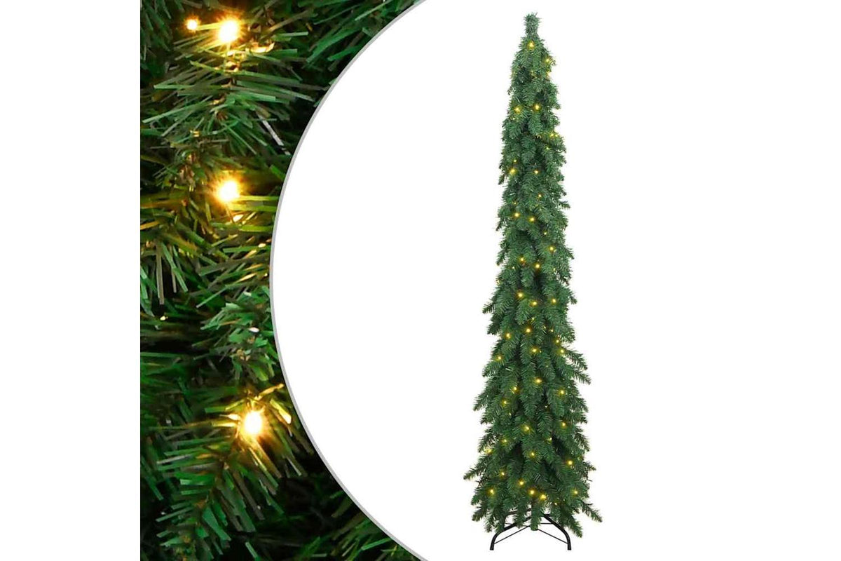 Vidaxl Artificial Pre-lit Christmas Tree With 130 Leds 210 Cm