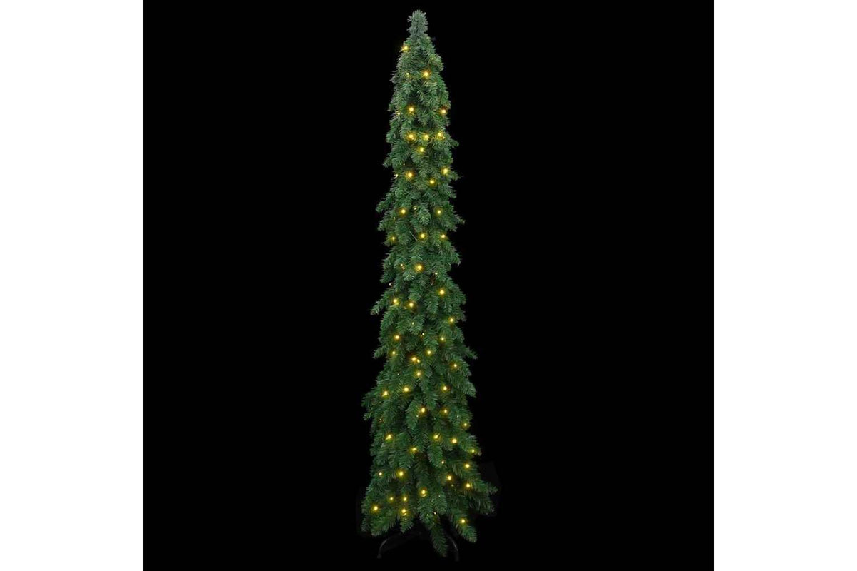 Vidaxl Artificial Pre-lit Christmas Tree With 130 Leds 210 Cm-2