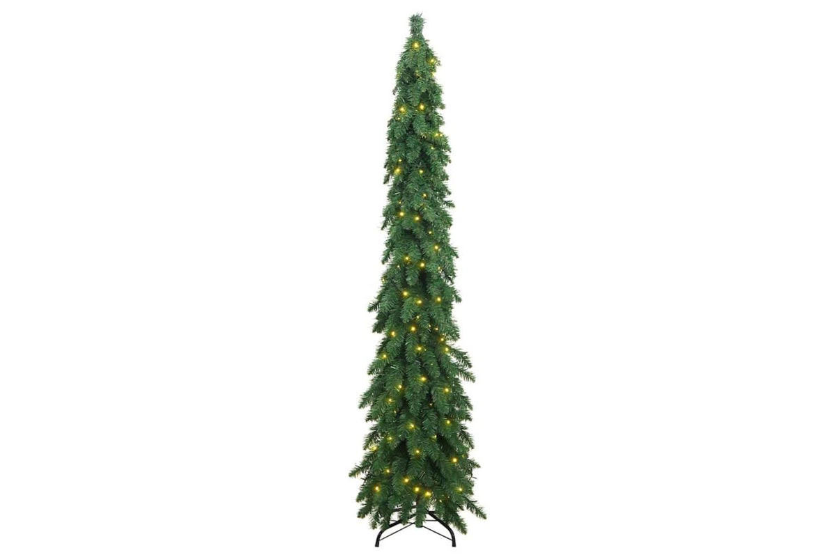 Vidaxl Artificial Pre-lit Christmas Tree With 130 Leds 210 Cm-3