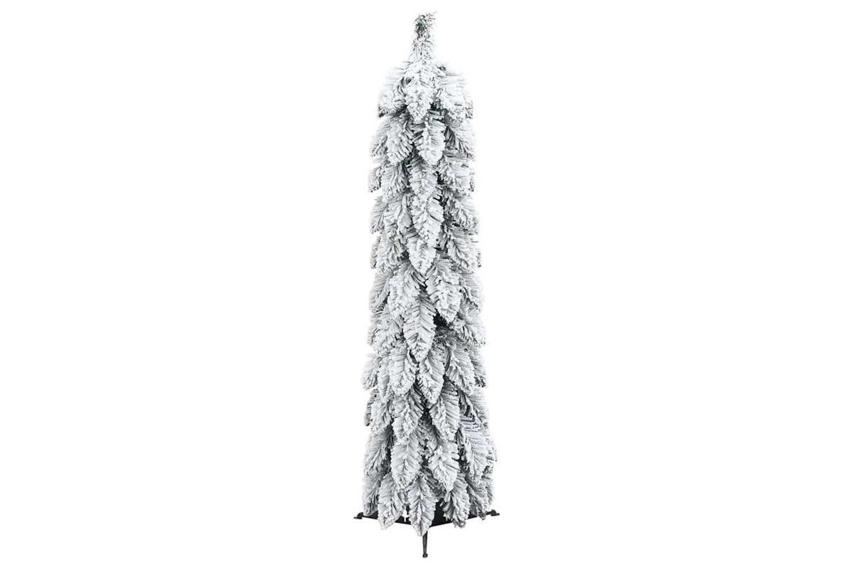 Vidaxl Artificial Pre-lit Christmas Tree 30 Ledsflocked Snow 60 Cm-4