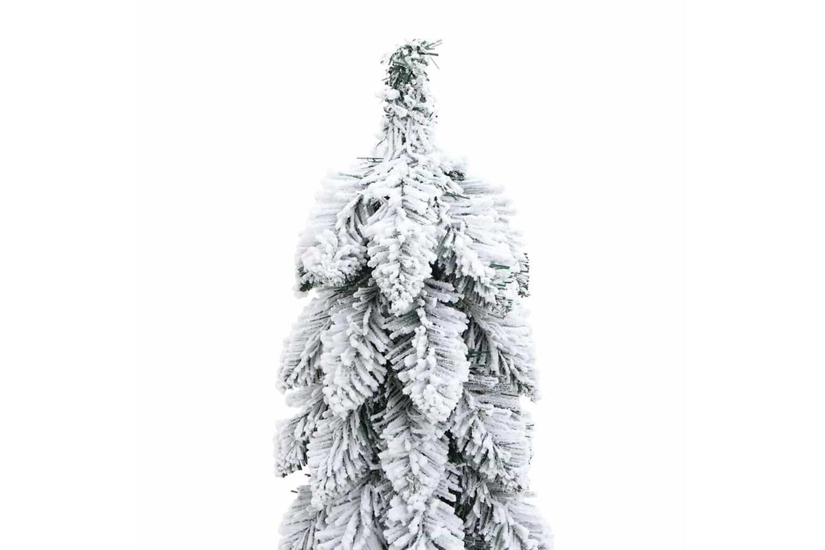 Vidaxl Artificial Pre-lit Christmas Tree 30 Ledsflocked Snow 60 Cm-5