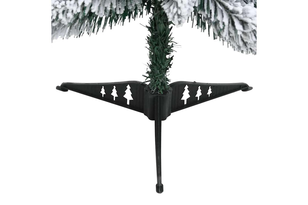 Vidaxl Artificial Pre-lit Christmas Tree 30 Ledsflocked Snow 60 Cm-8