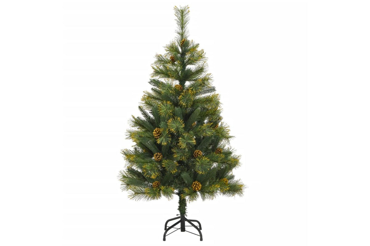 Vidaxl Artificial Hinged Christmas Tree With Cones 120 Cm-2