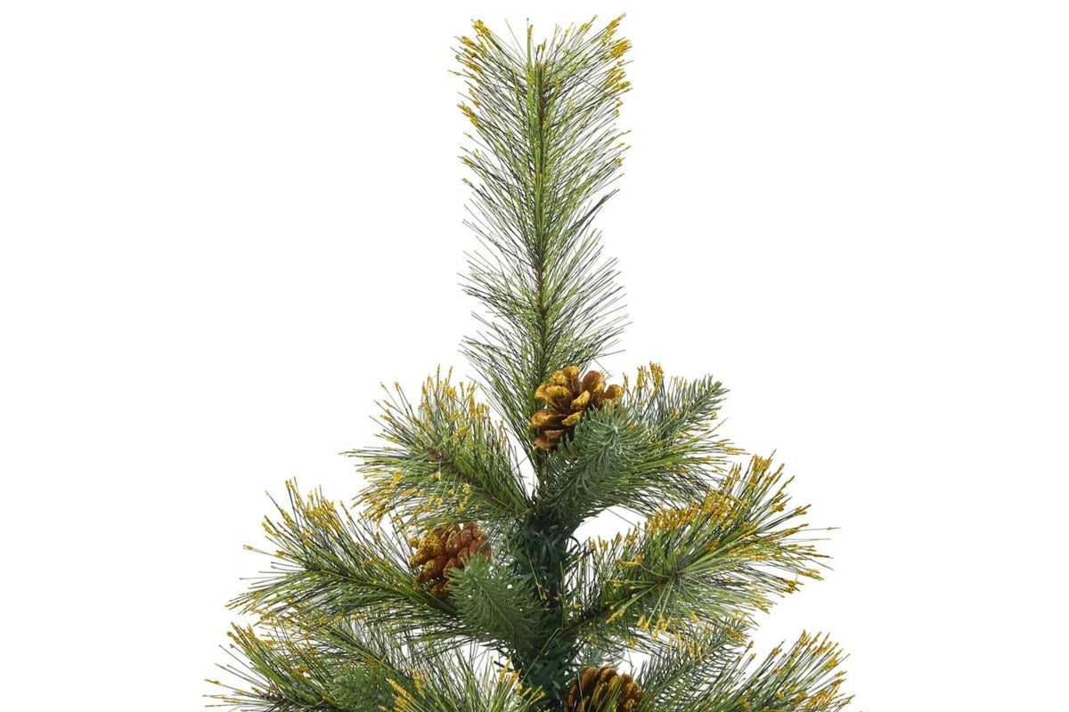 Vidaxl Artificial Hinged Christmas Tree With Cones 120 Cm-3