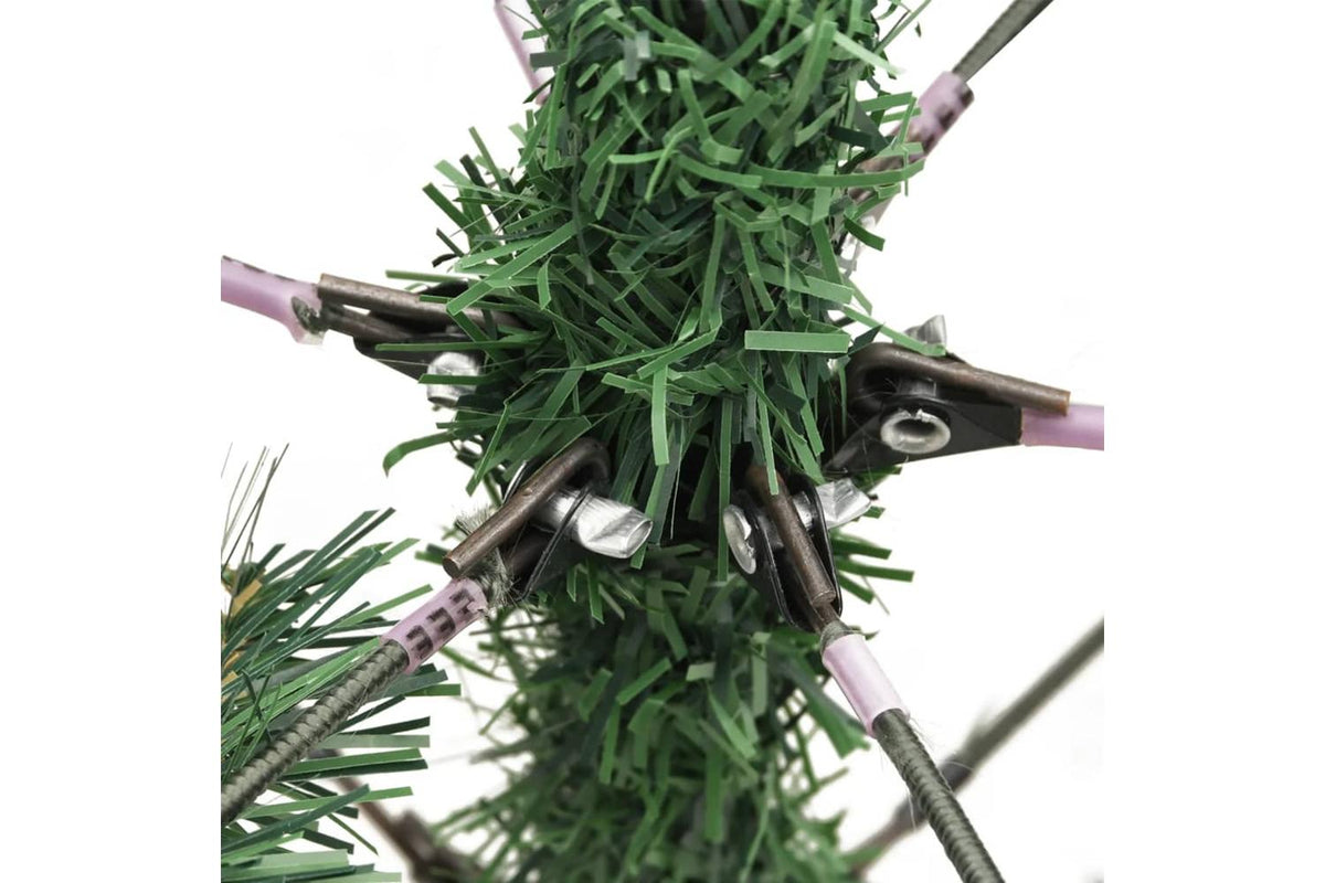 Vidaxl Artificial Hinged Christmas Tree With Cones And Berries 210 Cm-6