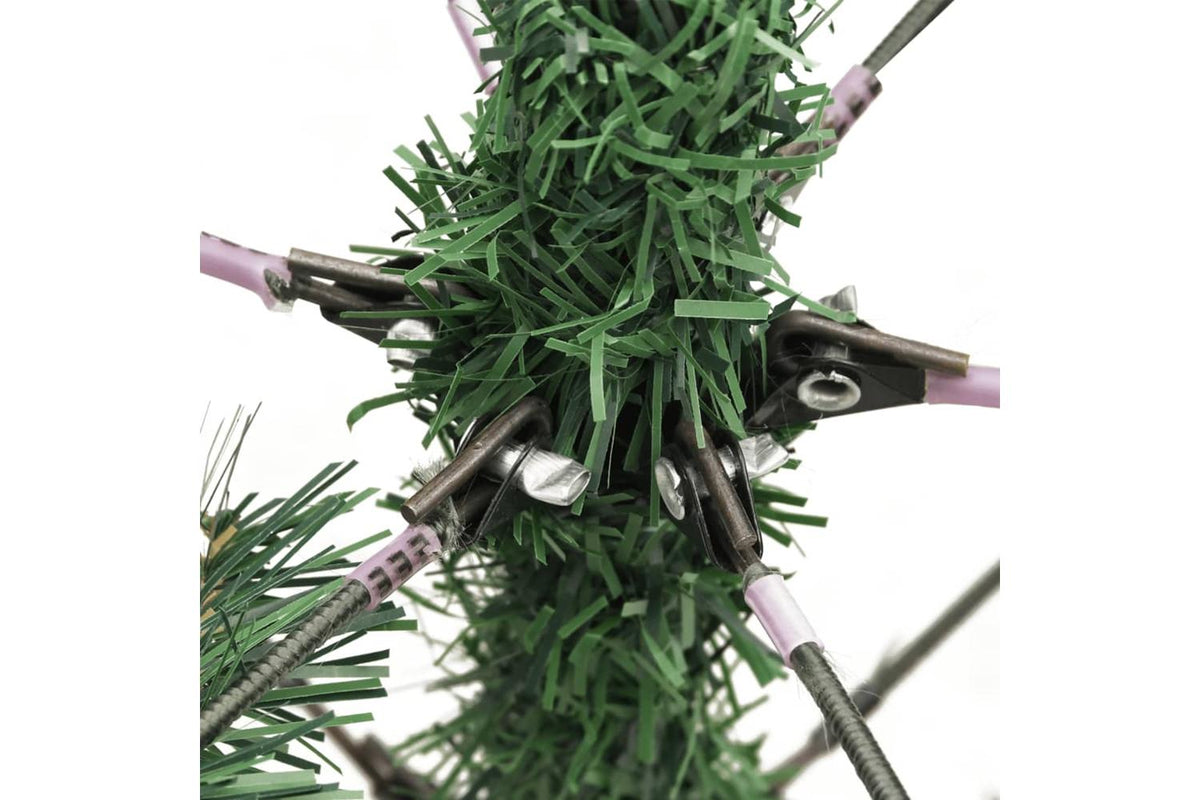 Vidaxl Artificial Hinged Christmas Tree With Cones And Berries 240 Cm-6