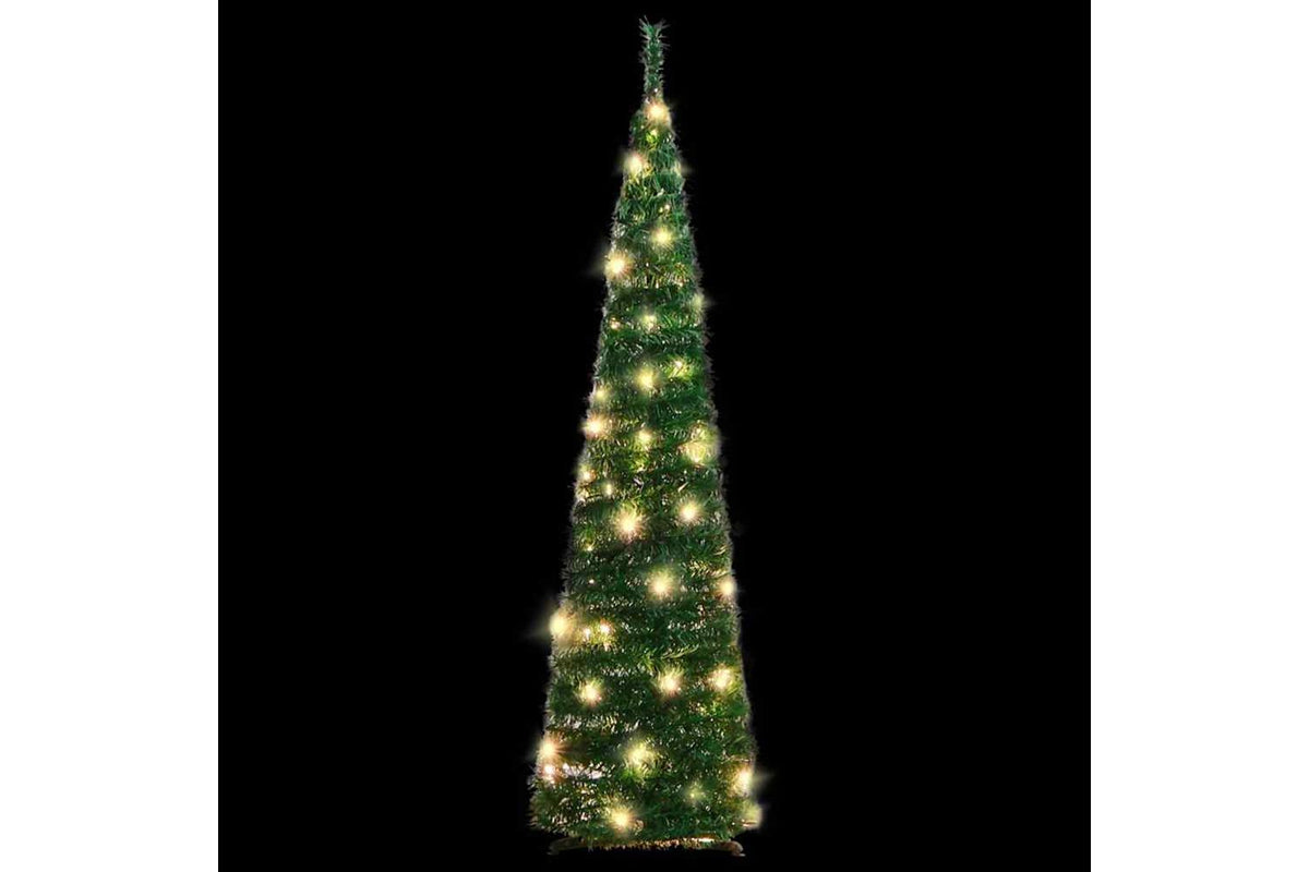Vidaxl Artificial Christmas Tree Pop-up 50 Leds Green 120 Cm-2
