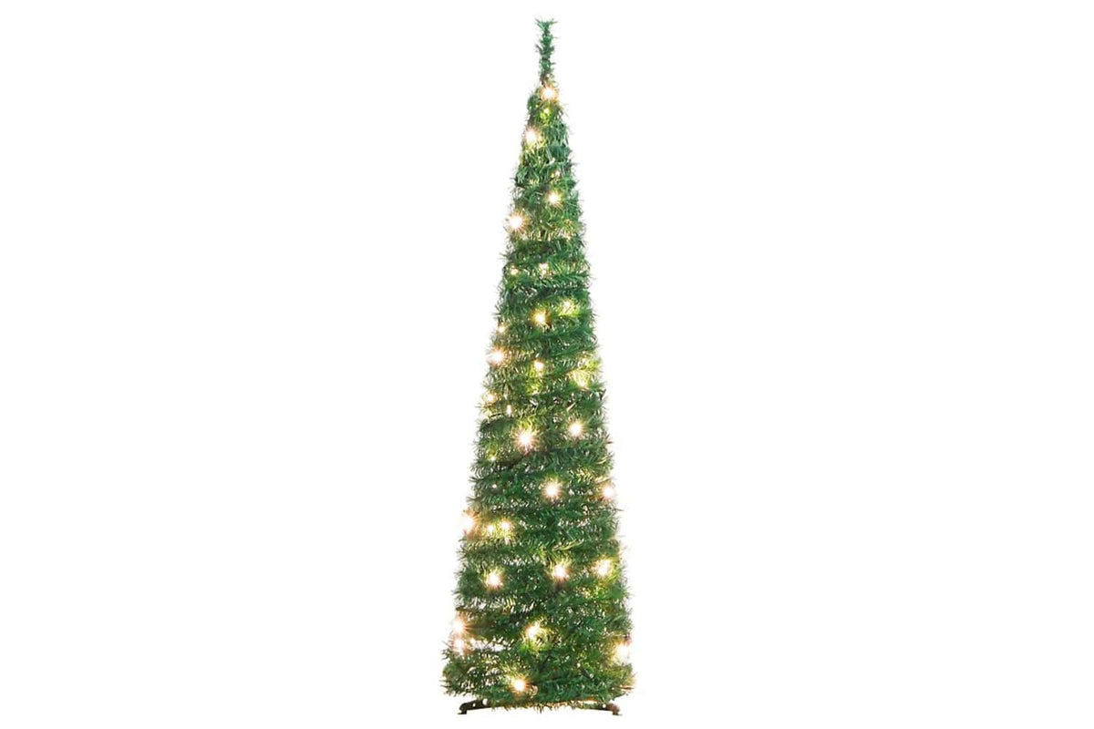 Vidaxl Artificial Christmas Tree Pop-up 50 Leds Green 120 Cm-5
